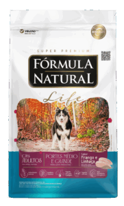 Ração Formula Natural 15kg caes adultos medios e grande porte