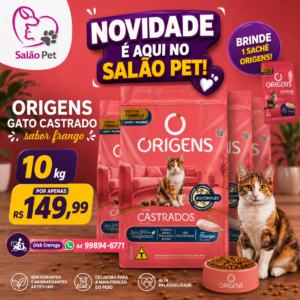 Origens Gato Castrado Sabor Frango 10kg
