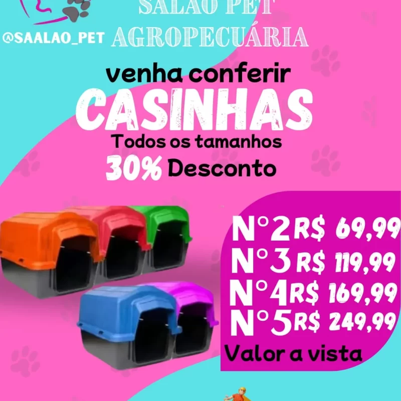 Casinha todos os tamanho