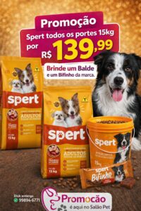 Spert Todos os Portes 23% Proteína 15kg Oferta