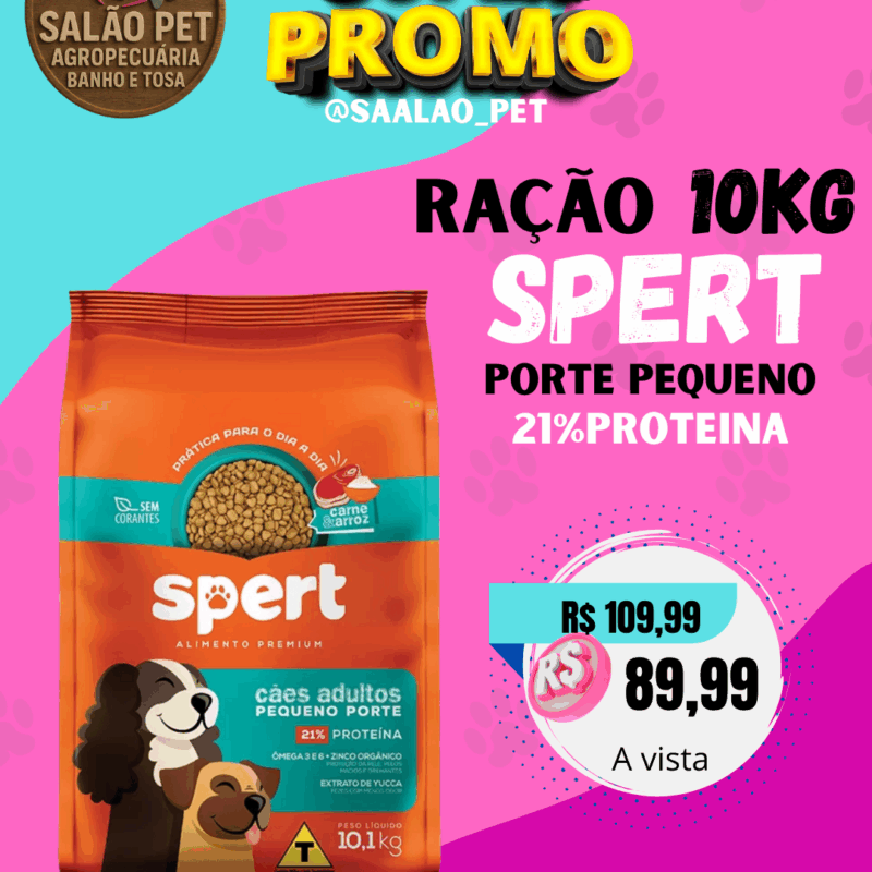 Ração Spert 10kg porte pequeno