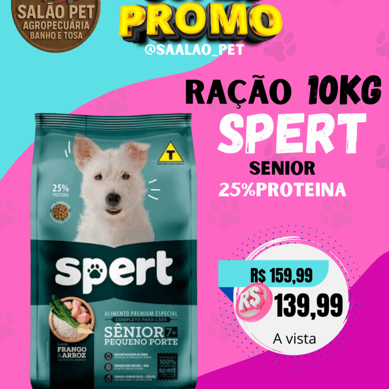 Ração Spert senior 10kg