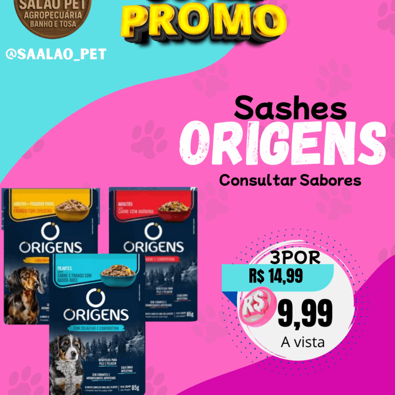 SASHES ORIGENS PARA CACHORROS 85G