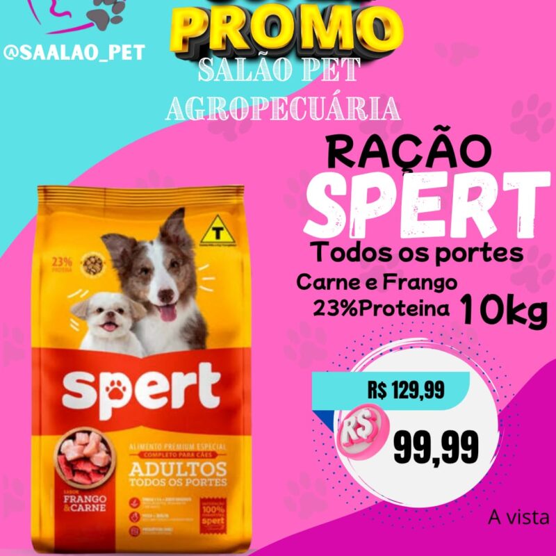 RAÇÃO SPERT 10kg 23% proteina