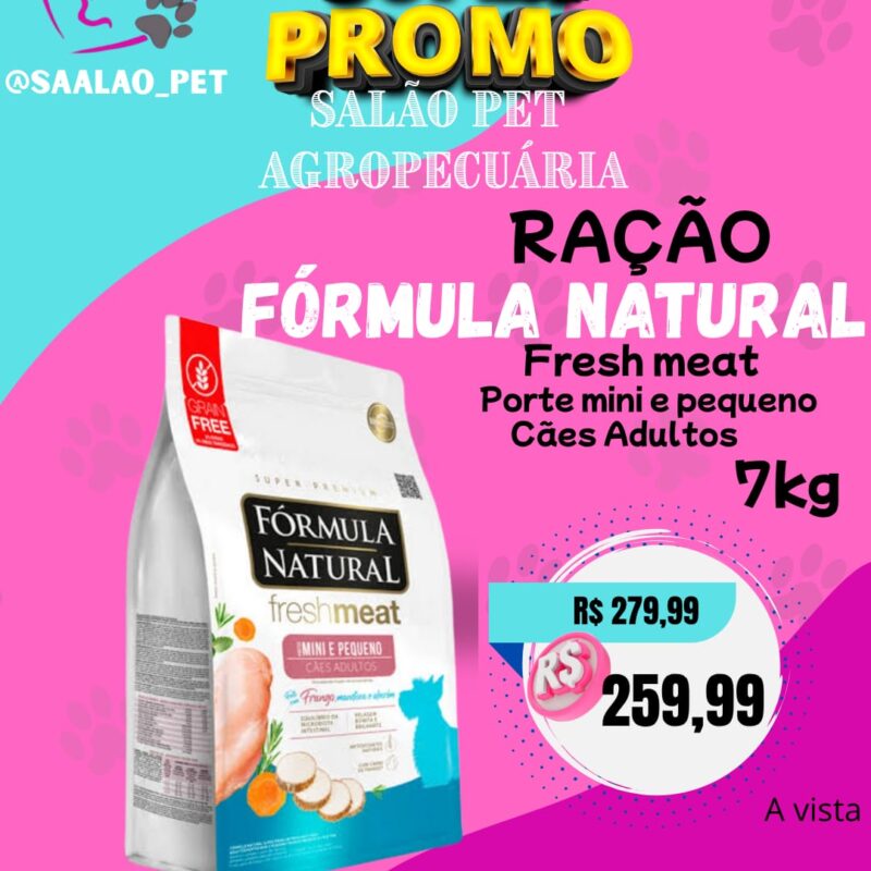 FORMULA NATURAL FRESH MEAT 7KG CAES MINI E PEQUENO