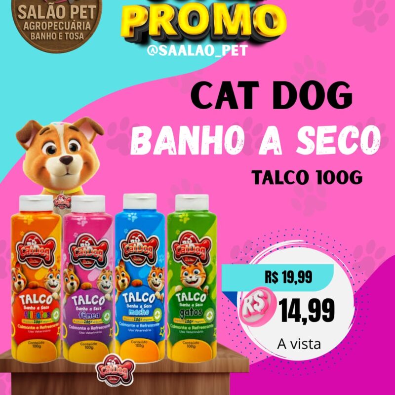 CAT DOG 100G BANHO A SECO