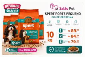 Spert Porte Pequeno 21% de Proteína 10kg Promoção no Atacado