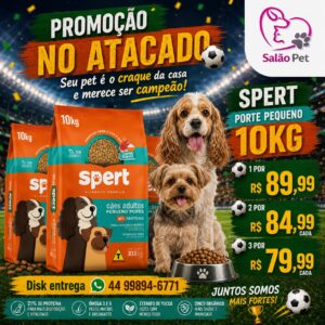 Spert Porte Pequeno 21% de Proteína 10kg Promoção no Atacado