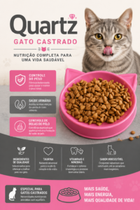 Quartz Gato Castrado Sabor Salmão