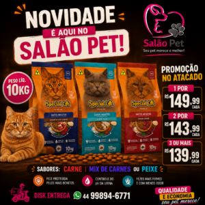 Special Cat Carne, Peixe e Mix de Carne 10kg Promoção no Atacado